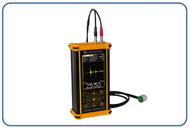 Ultrasonic thickness gauge, A-scan, non-destructive testing, Crase