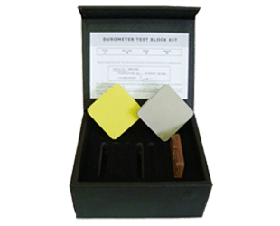 Set of Shore D test blocks, shore hardness testers, non-destructive testing instruments