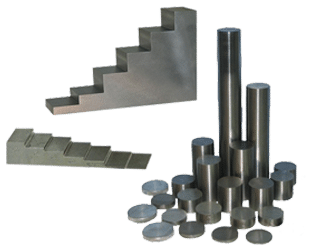 Calibration blocks for thickness gauges